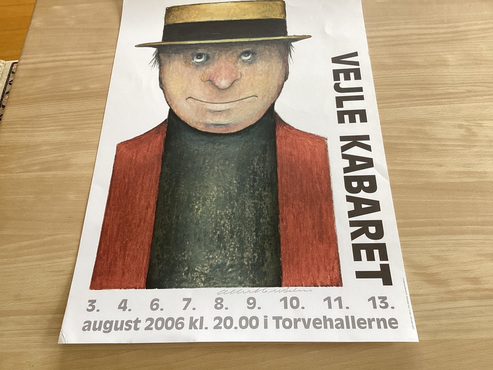 Plakat Albert Bertelsen b: 43 cm