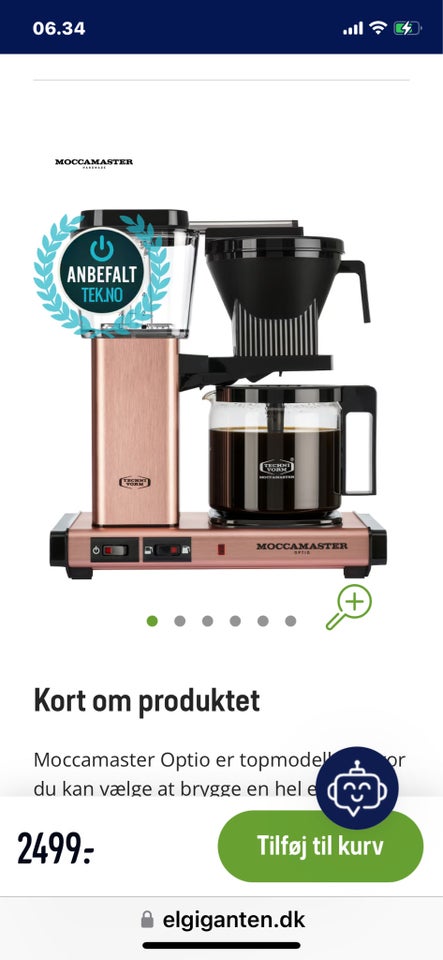 Kaffemaskine, Moccamaster