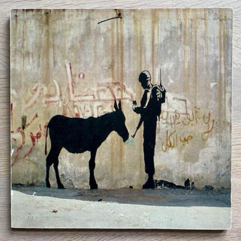 Offset tryk, Banksy, motiv: Donkey