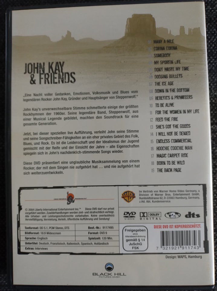 Andet, DVD, John Kay  Friends