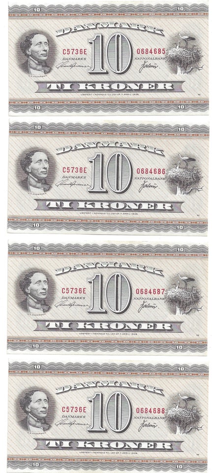 Danmark sedler 10 kr