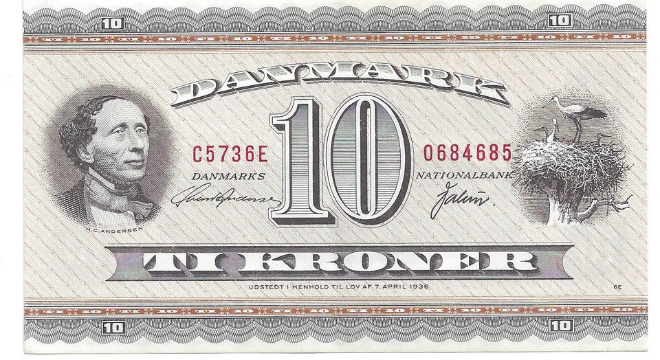 Danmark sedler 10 kr