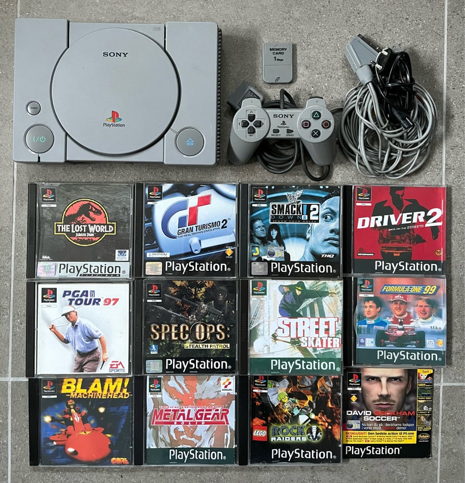 Playstation 1, med 11 spil