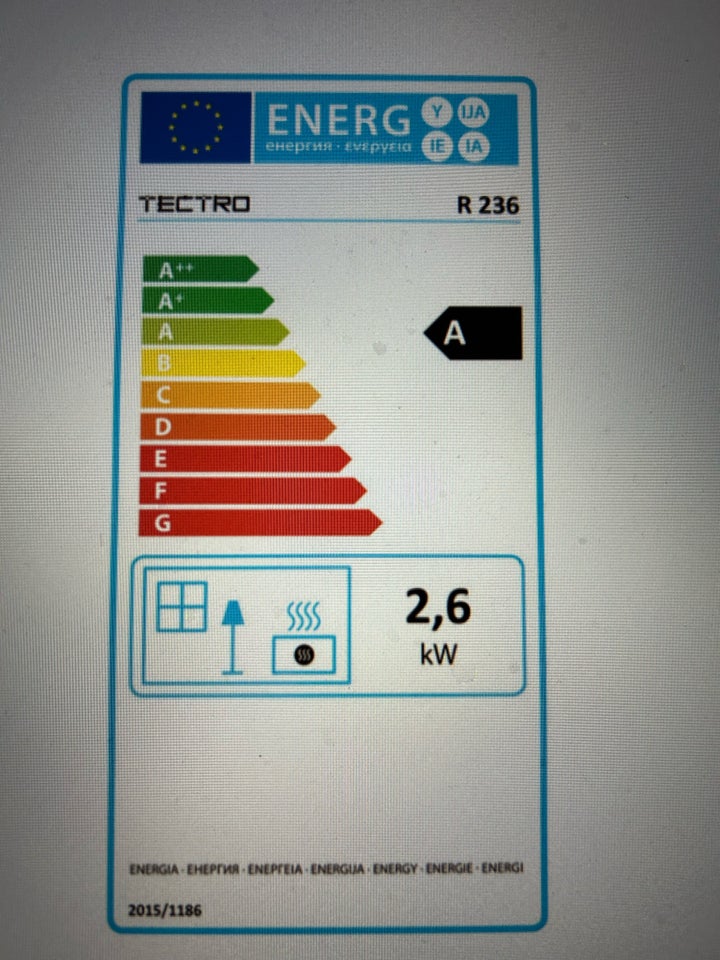 Andet varme, Tectro vægekamin 2600