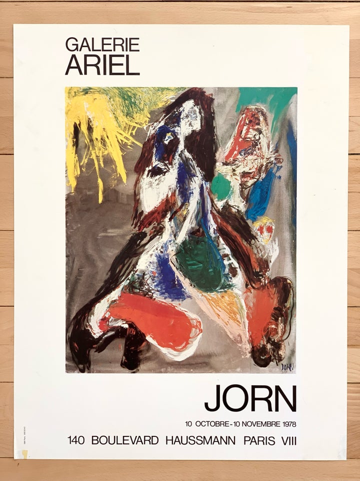 Vintage Jorn plakat, Asger Jorn, b: