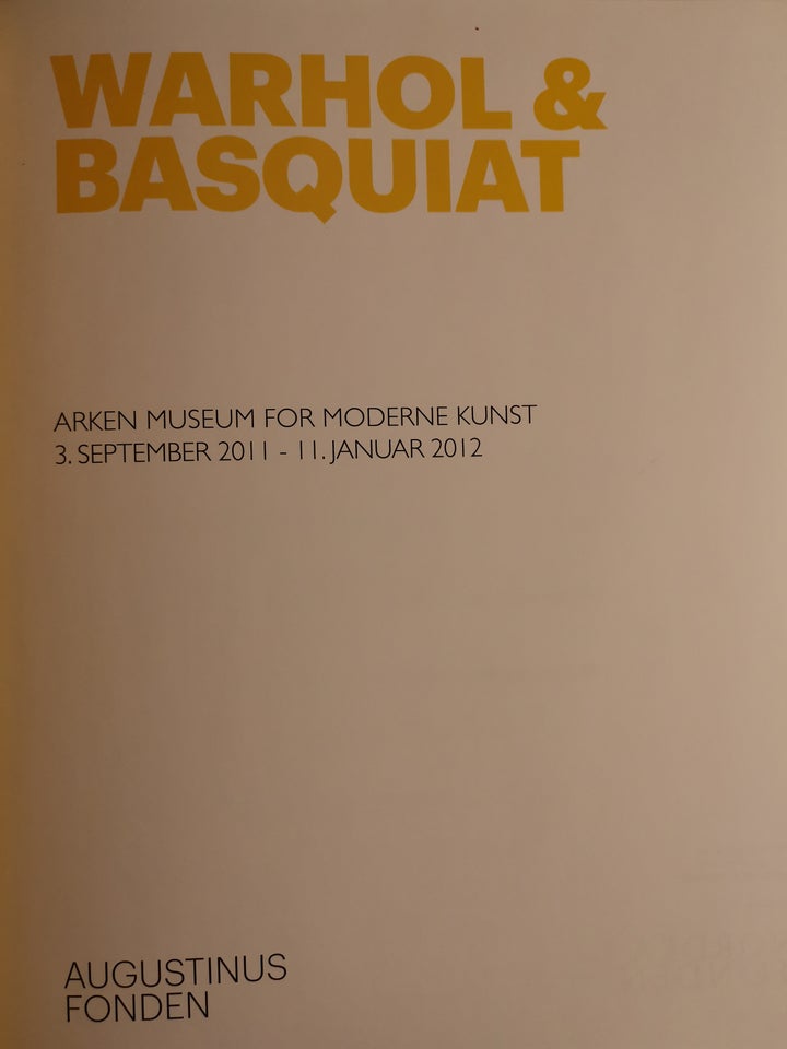 WARHOL  BASQUIAT, ARKEN museum for