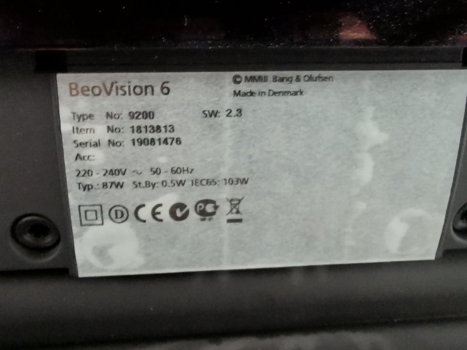 LCD, Bang  Olufsen, Beovision 6