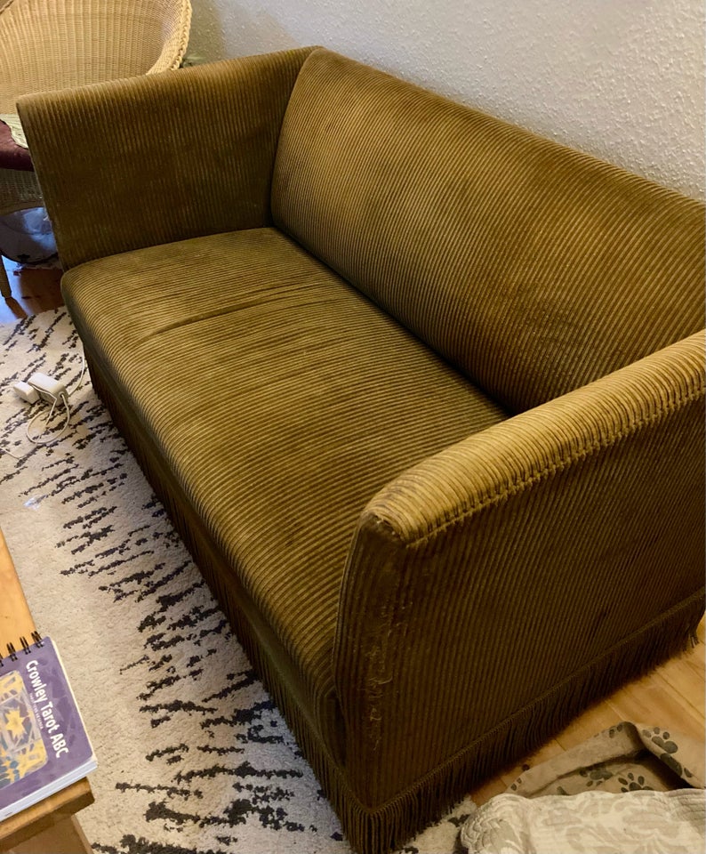 Sofa, fløjl, 2 pers.