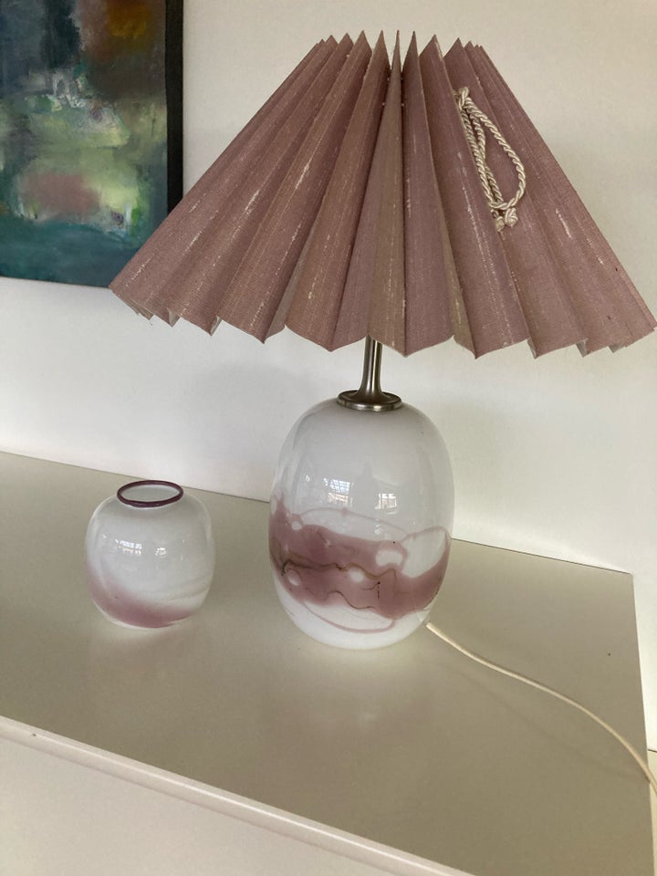 Holmegaard lampe og vase “sakura”