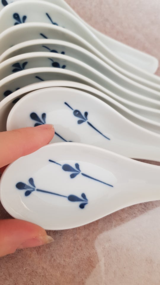 Porcelæn Palmette ske chinoise