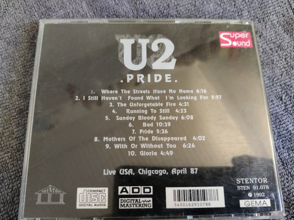 U2  Bono: CD samling 1/5, rock