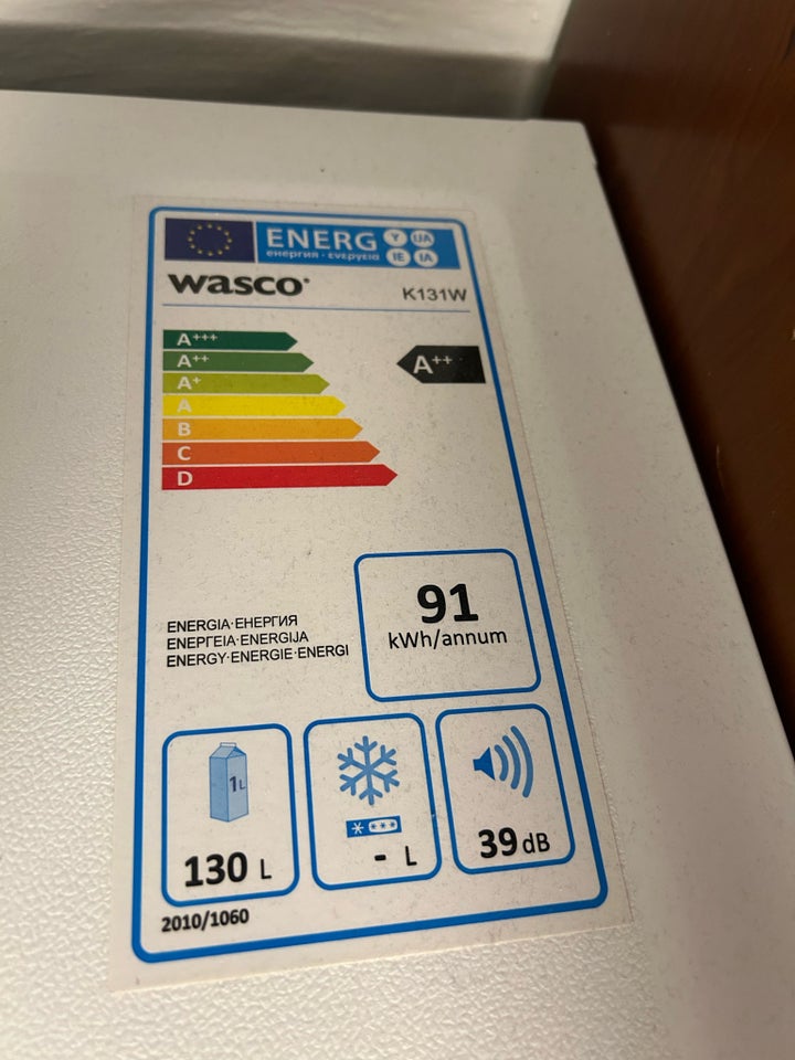 Køle/svaleskab, Wasco K131W, 130