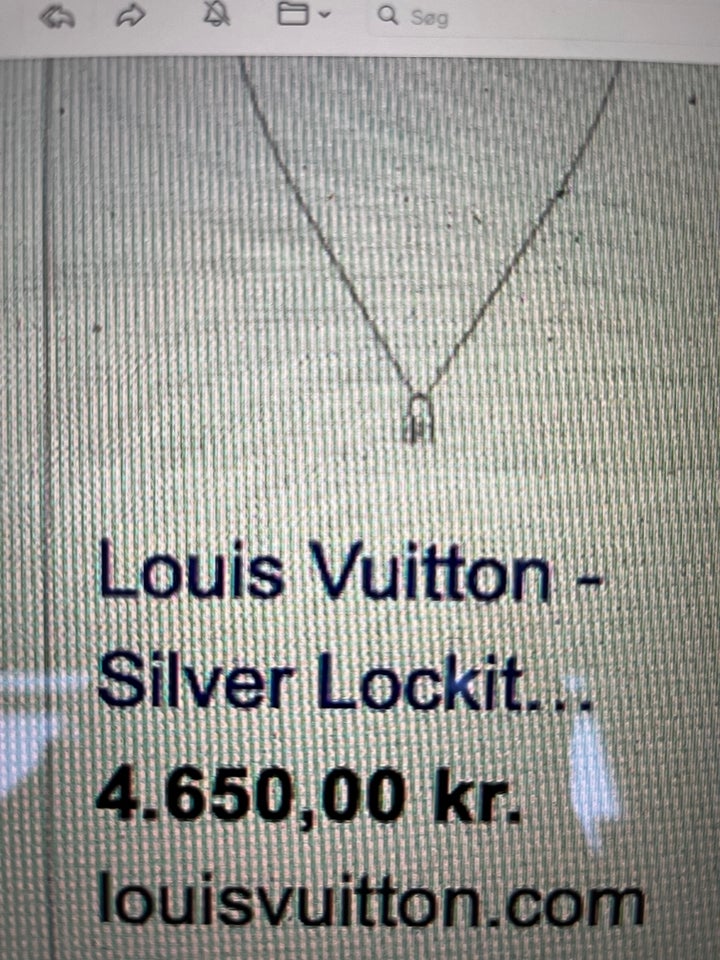 Halskæde, sølv, Louis Vuitton