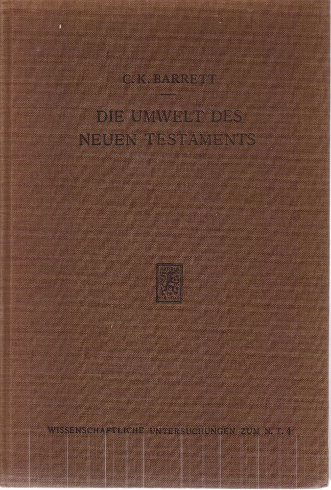 Die Umwelt des Neuen Testaments 