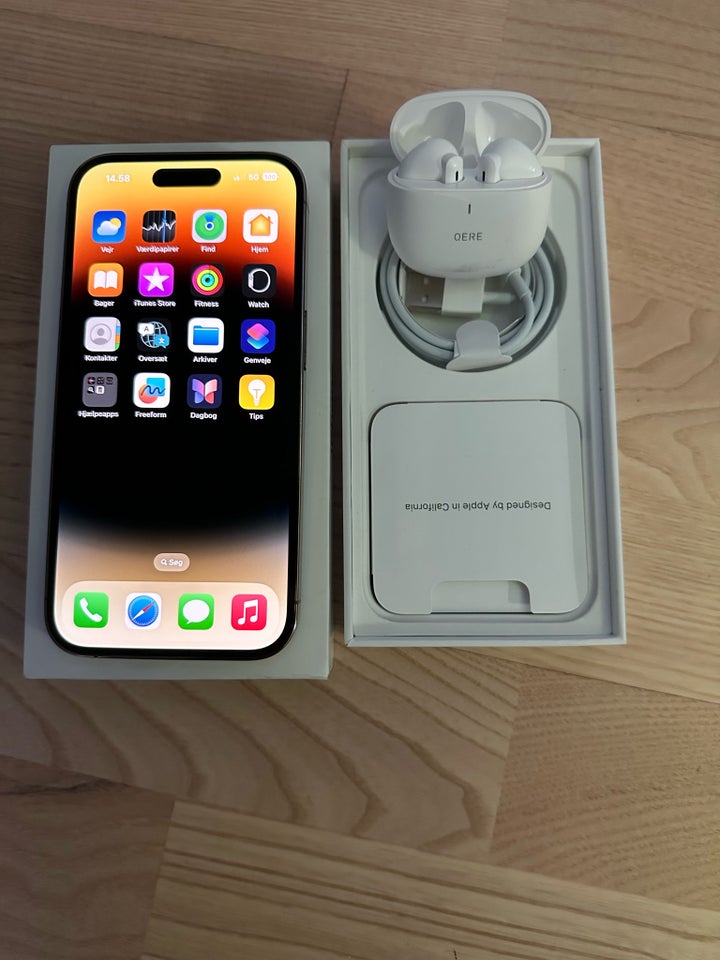 iPhone 14 Pro, 128 GB, guld