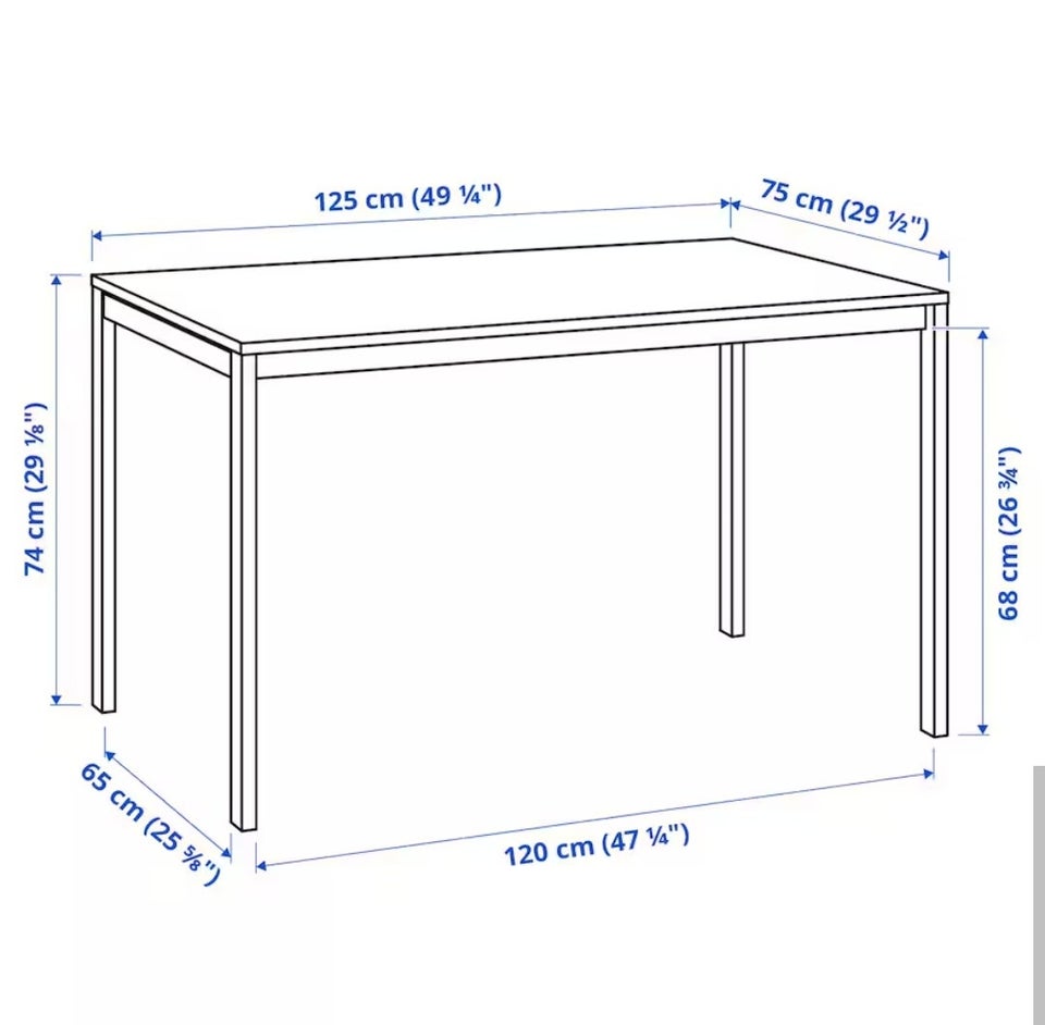 Spisebord Metal og træ Ikea