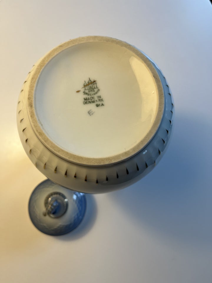 Porcelæn Mågestel Med Guldkant