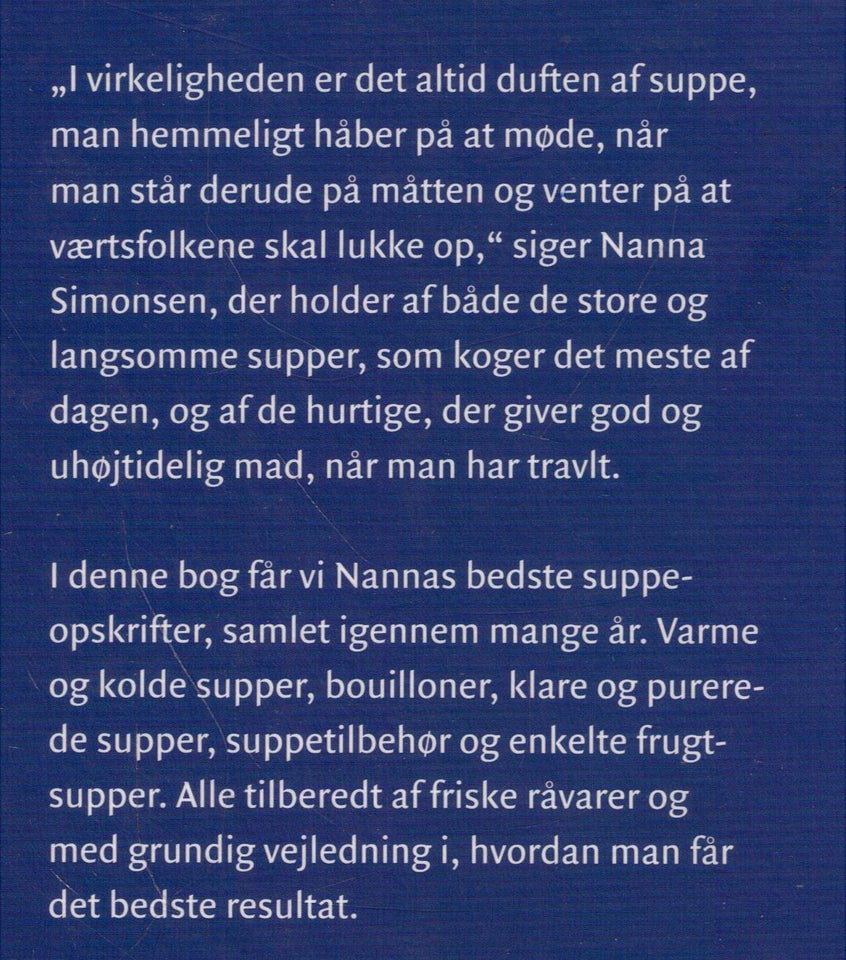 Nannas supper, Af Nanna Simonsen,