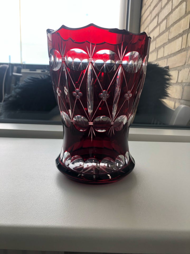 Vase Krystal vase Ukendt