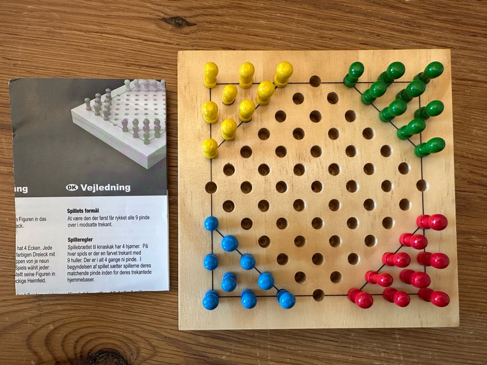 Wooden chinese checkers, brætspil