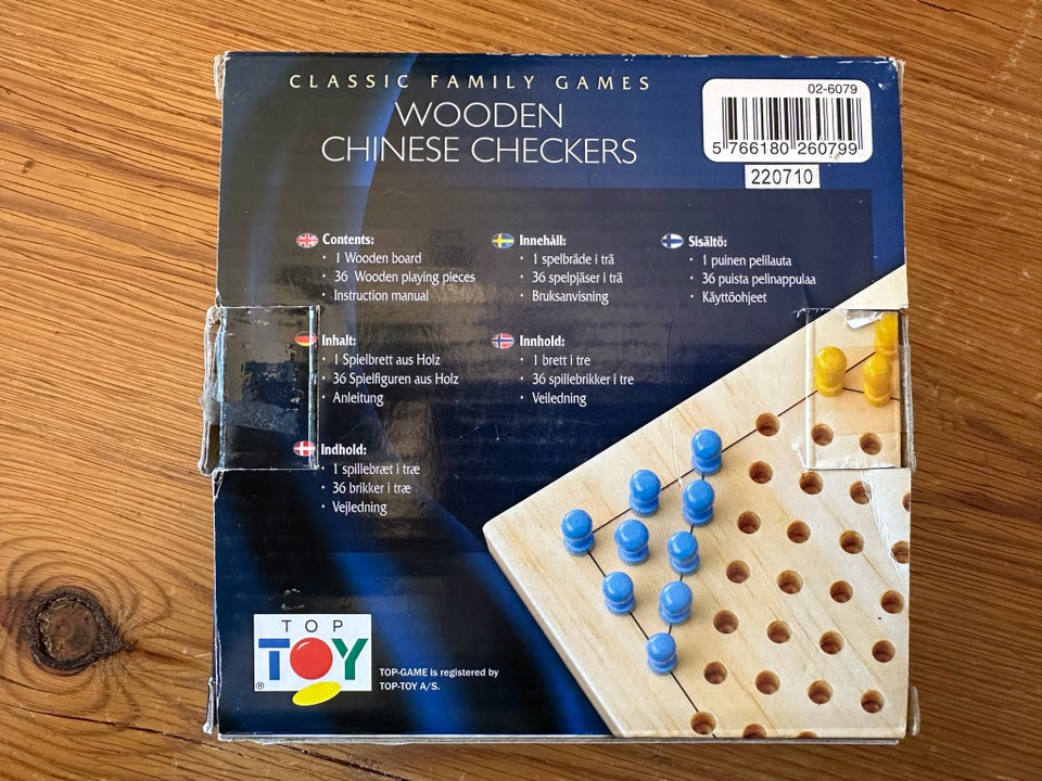 Wooden chinese checkers, brætspil