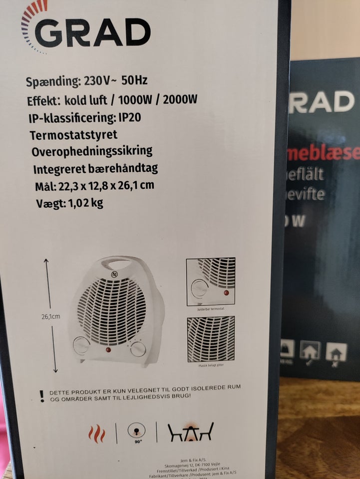 Anden ventilator, Varmeblæser