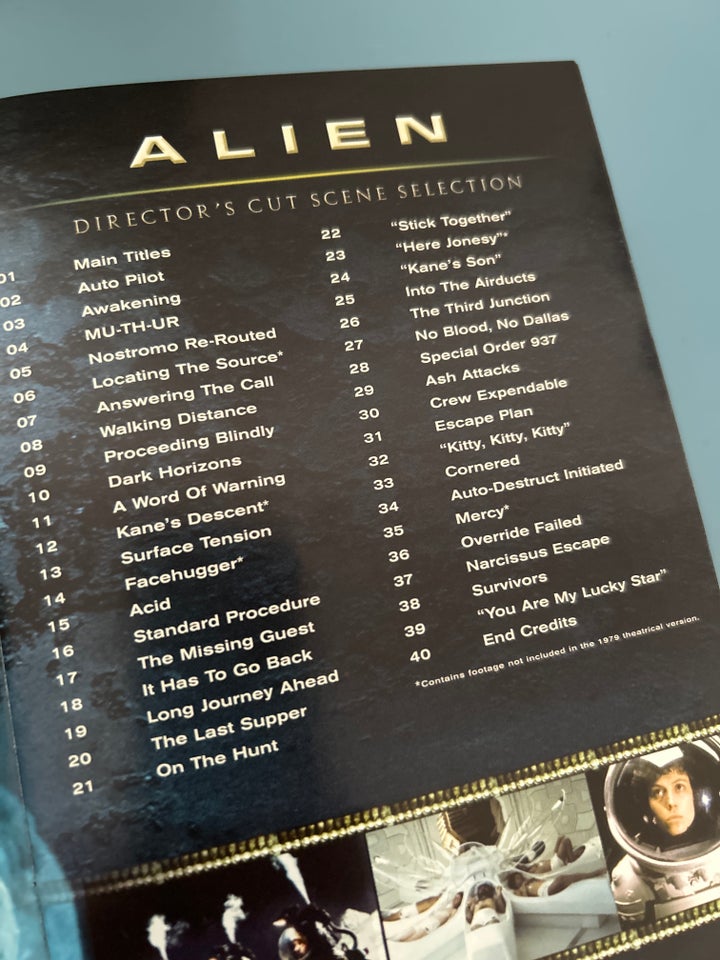 Alien quadrilogy, DVD, science