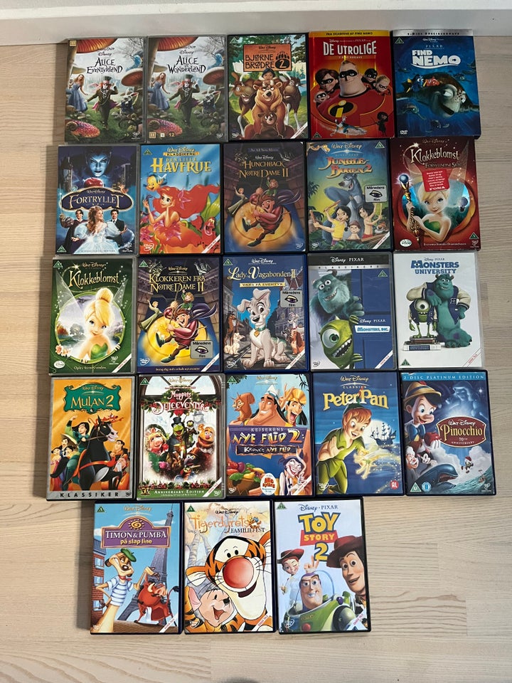 Blandede, instruktør Disney, DVD