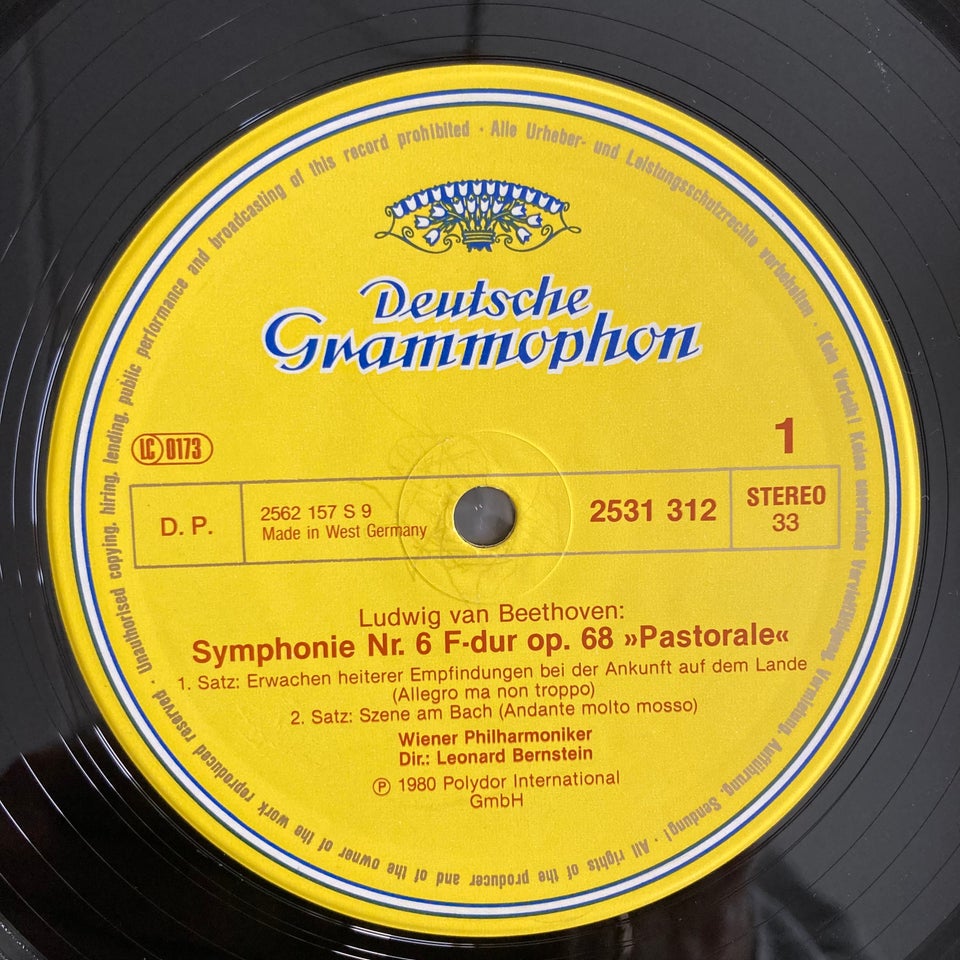 LP, Beethoven, Symphonie No. 6