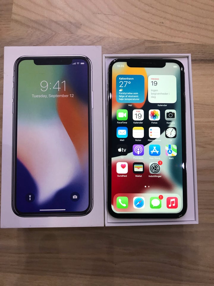 iPhone XS, 256 GB, sort