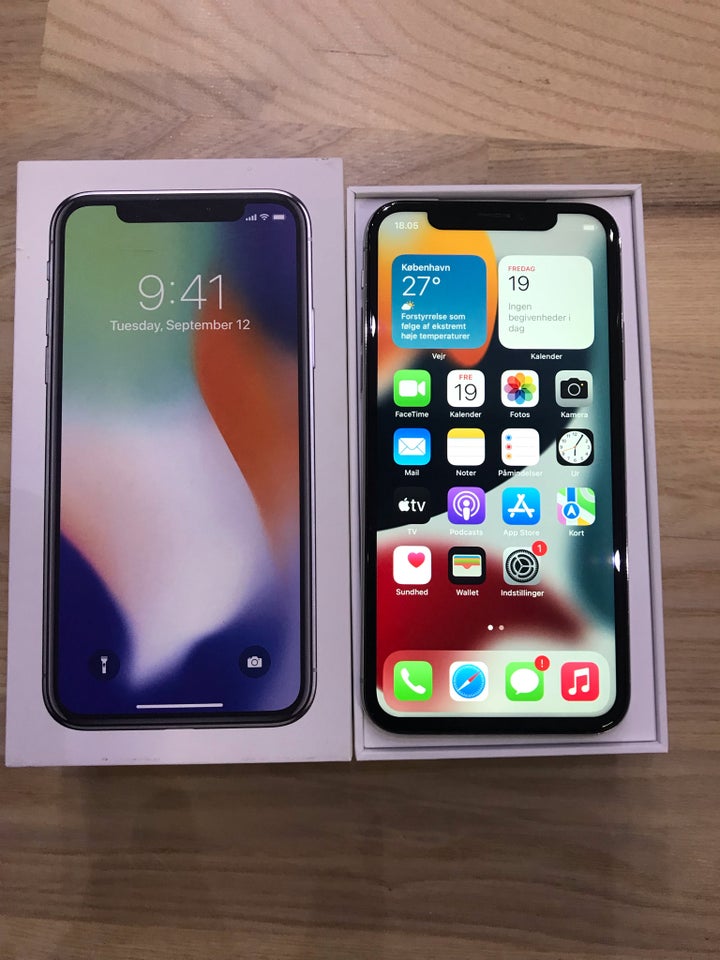 iPhone XS, 256 GB, sort