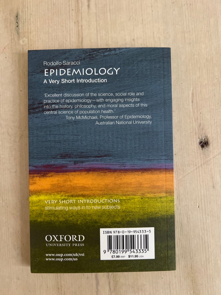 Epidemiology a very short