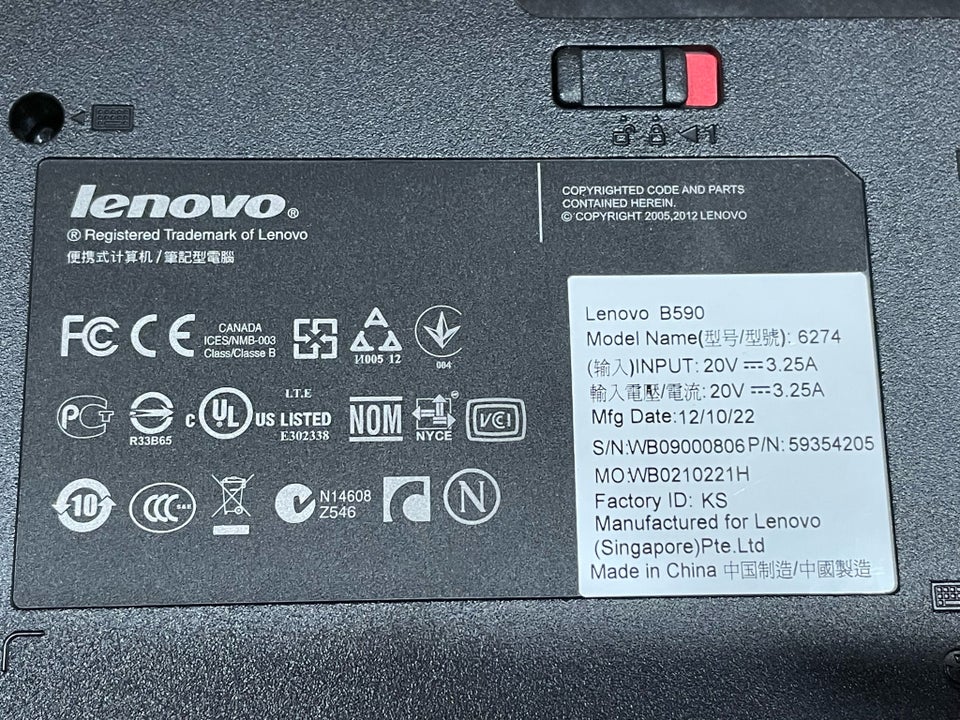 Lenovo B590, Perfekt