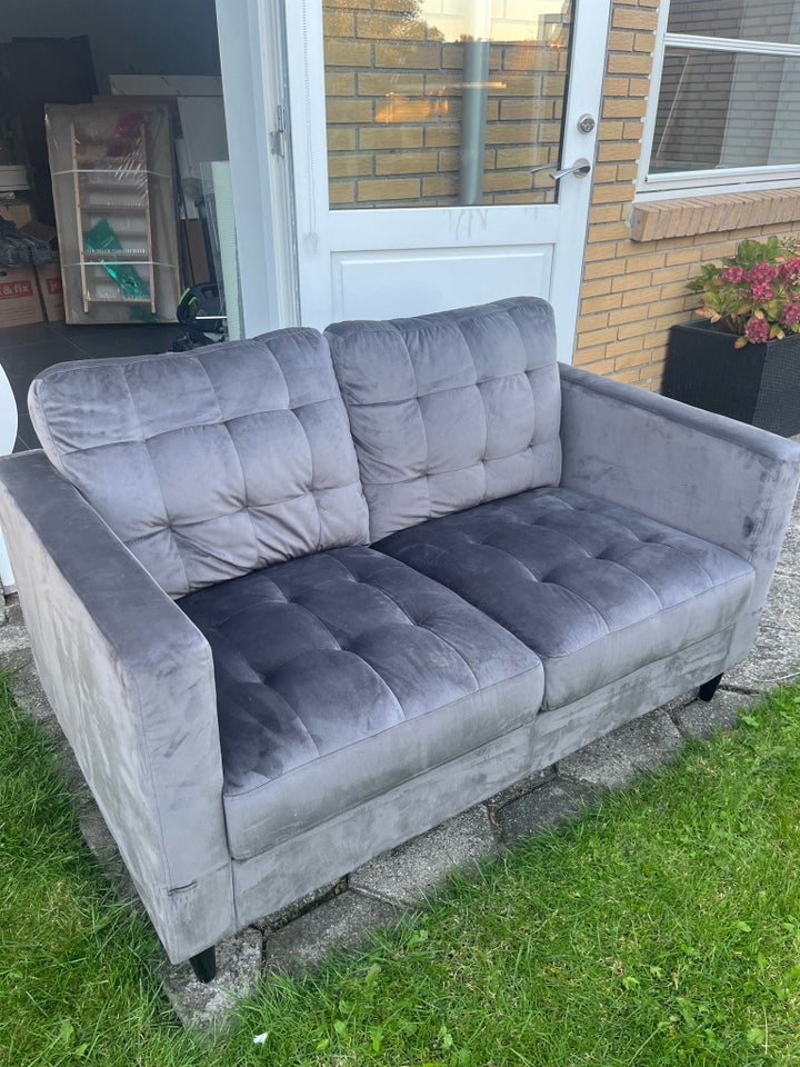 Sofa, velour, 2 pers.