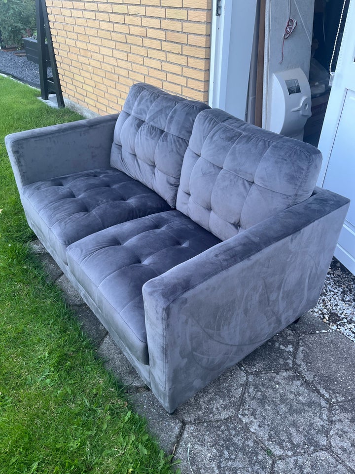 Sofa, velour, 2 pers.