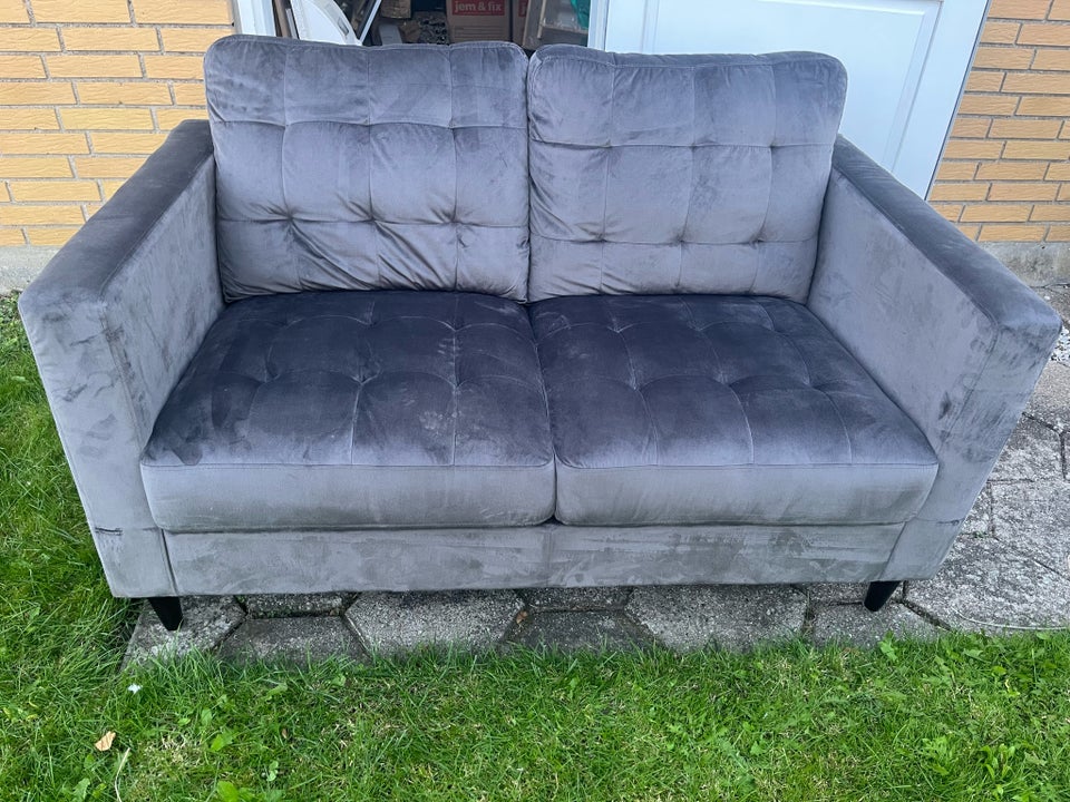 Sofa, velour, 2 pers.