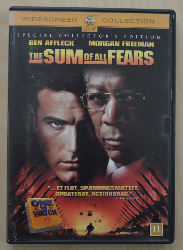 The Sum of All Fears, DVD, action