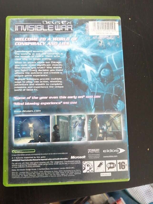 Deus Ex: Invisible War, Xbox