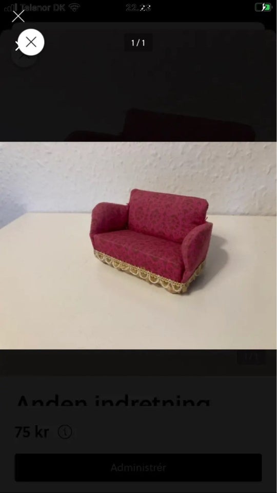 Gl vintage sofa miniature