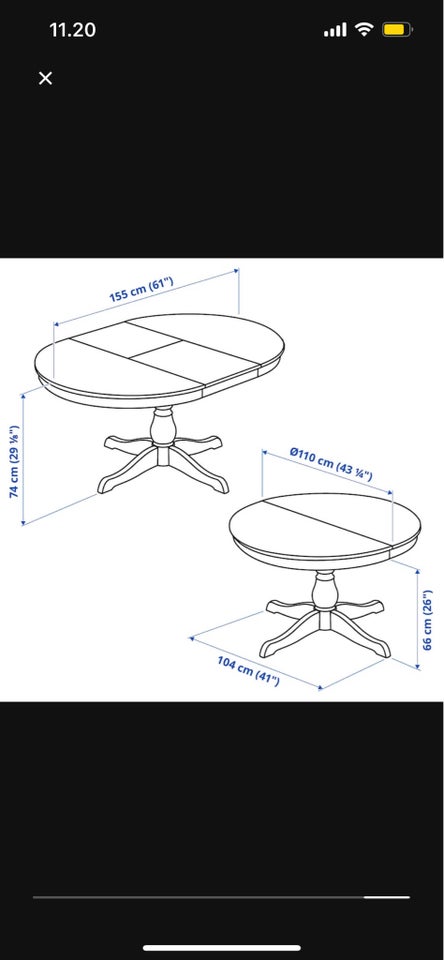 Spisebord, (Reserveret) INGATORP