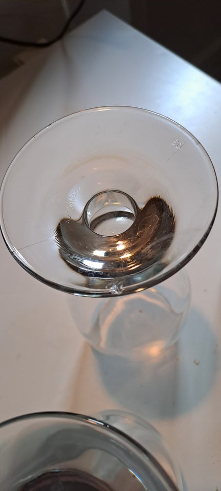 Glas Ølglas med metalkant Erik