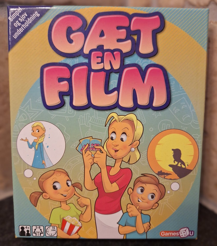 Gæt en film, Familie spil, kortspil