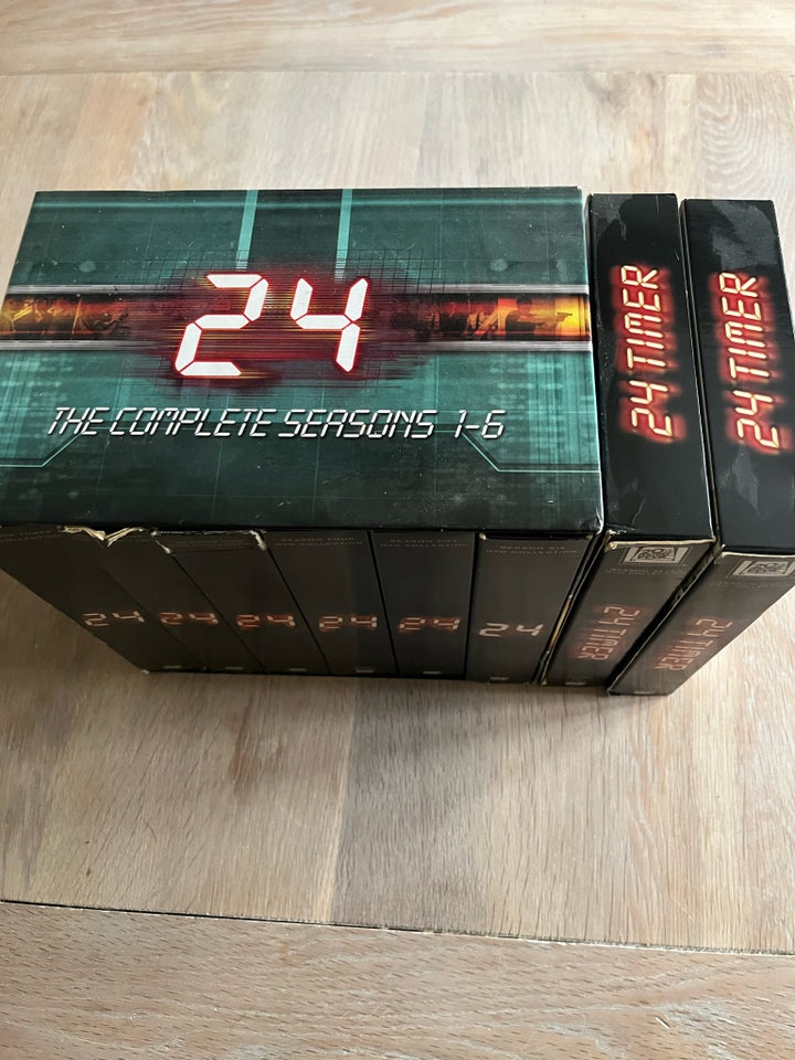 24 timer sæson 1 til 8 , DVD, action