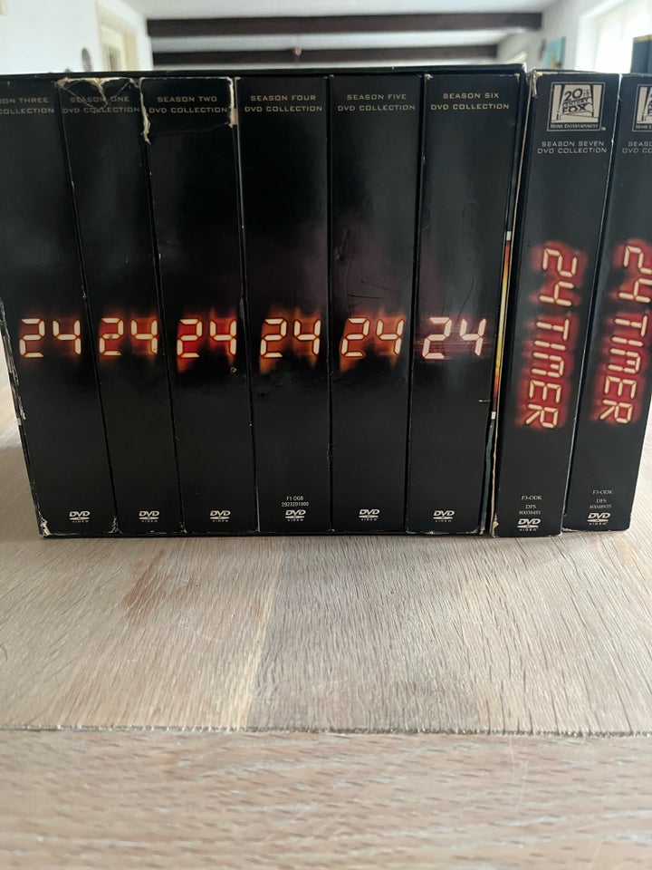 24 timer sæson 1 til 8 , DVD, action