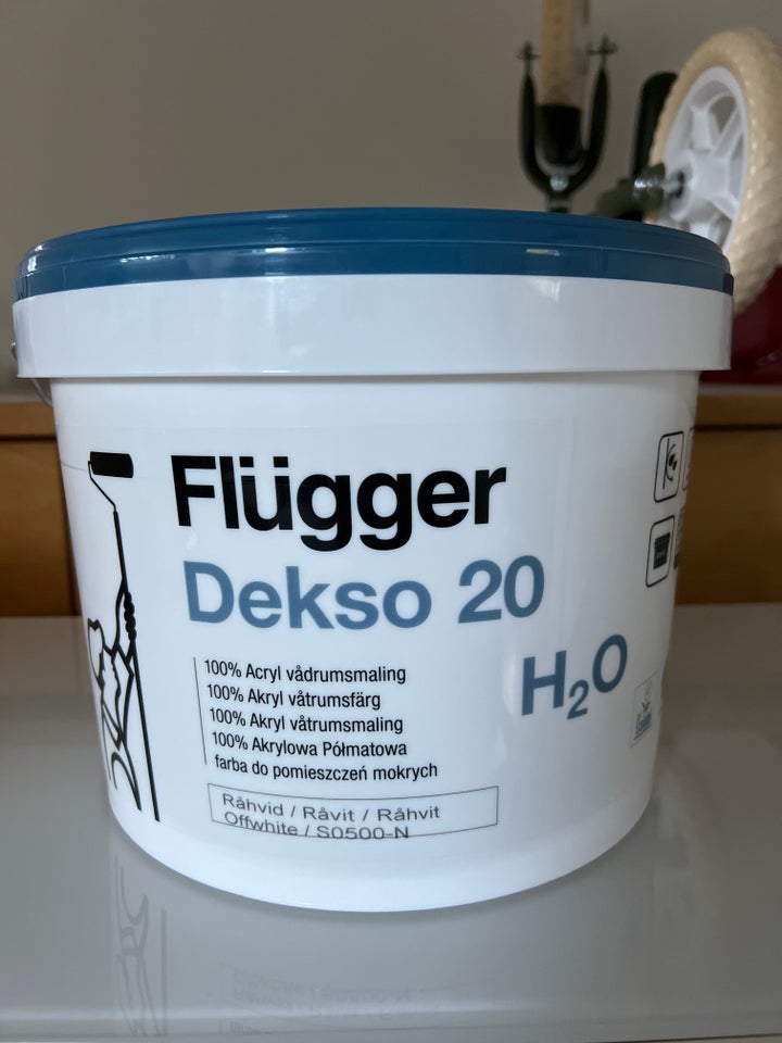 Væg/loft maling, Flügger, 10 liter