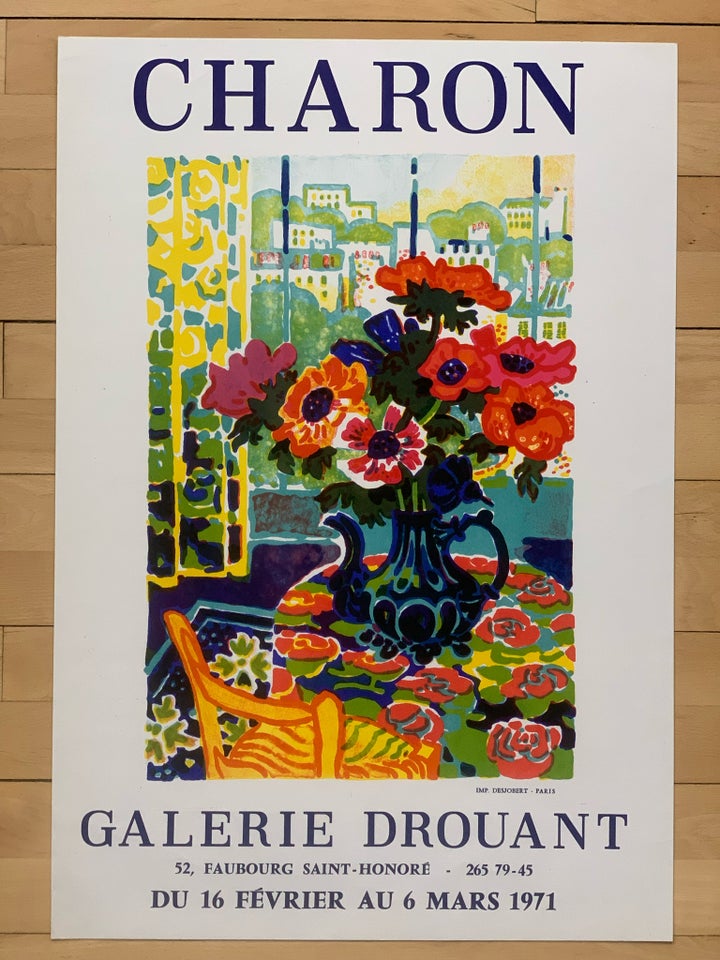 Vintage fransk plakat Guy Charon