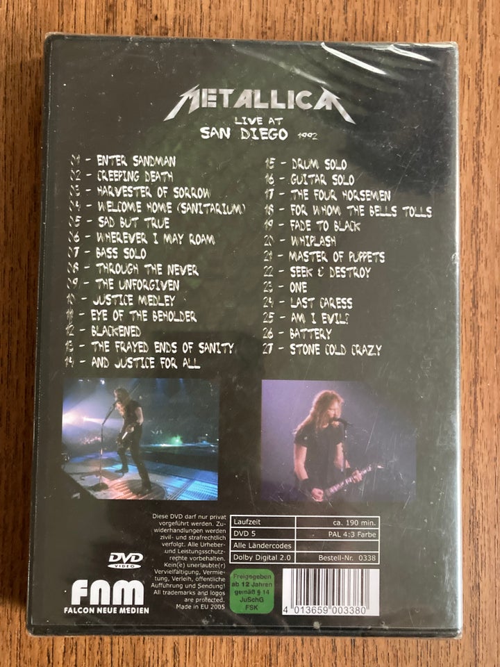 Metallica, Live At San Diego 1992,