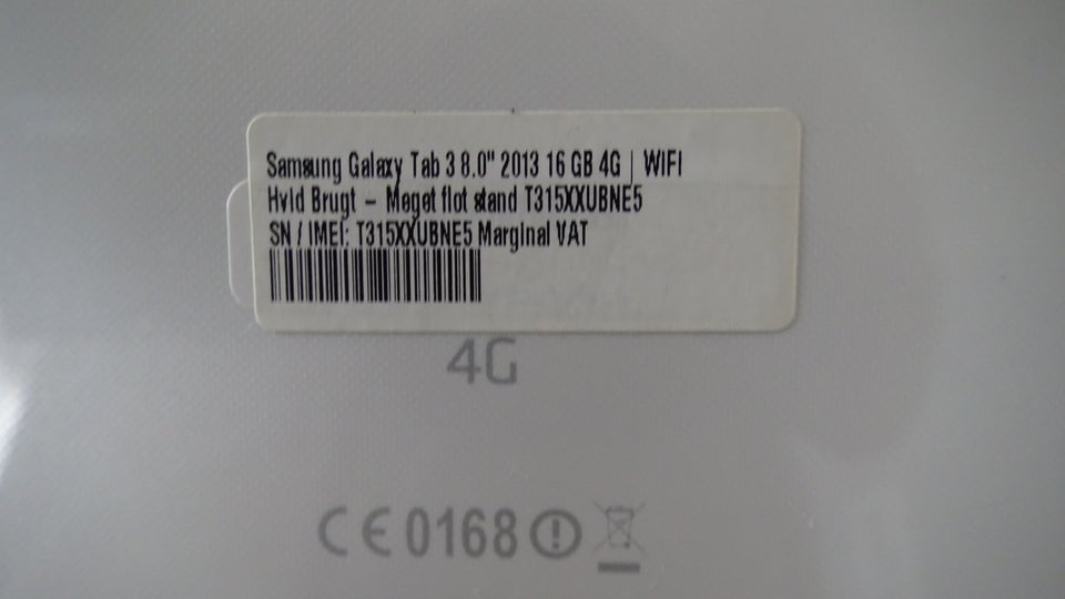 Samsung tab3 8 tommer