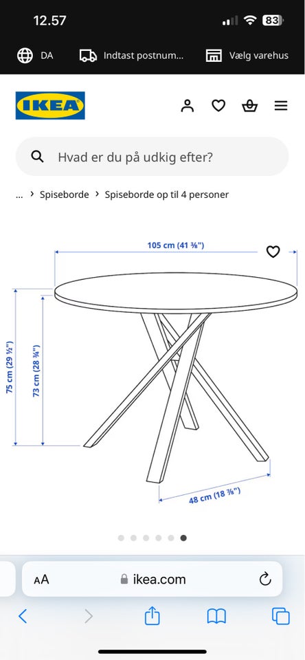 Spisebord, Ikea