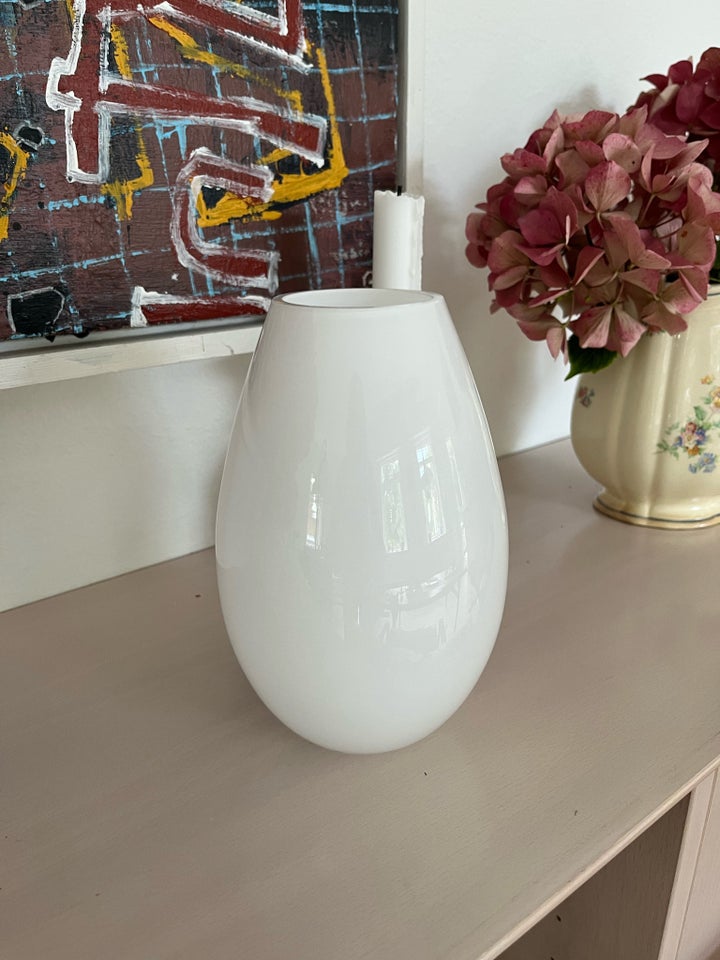 Glas, Flot Holmegaard vase ,